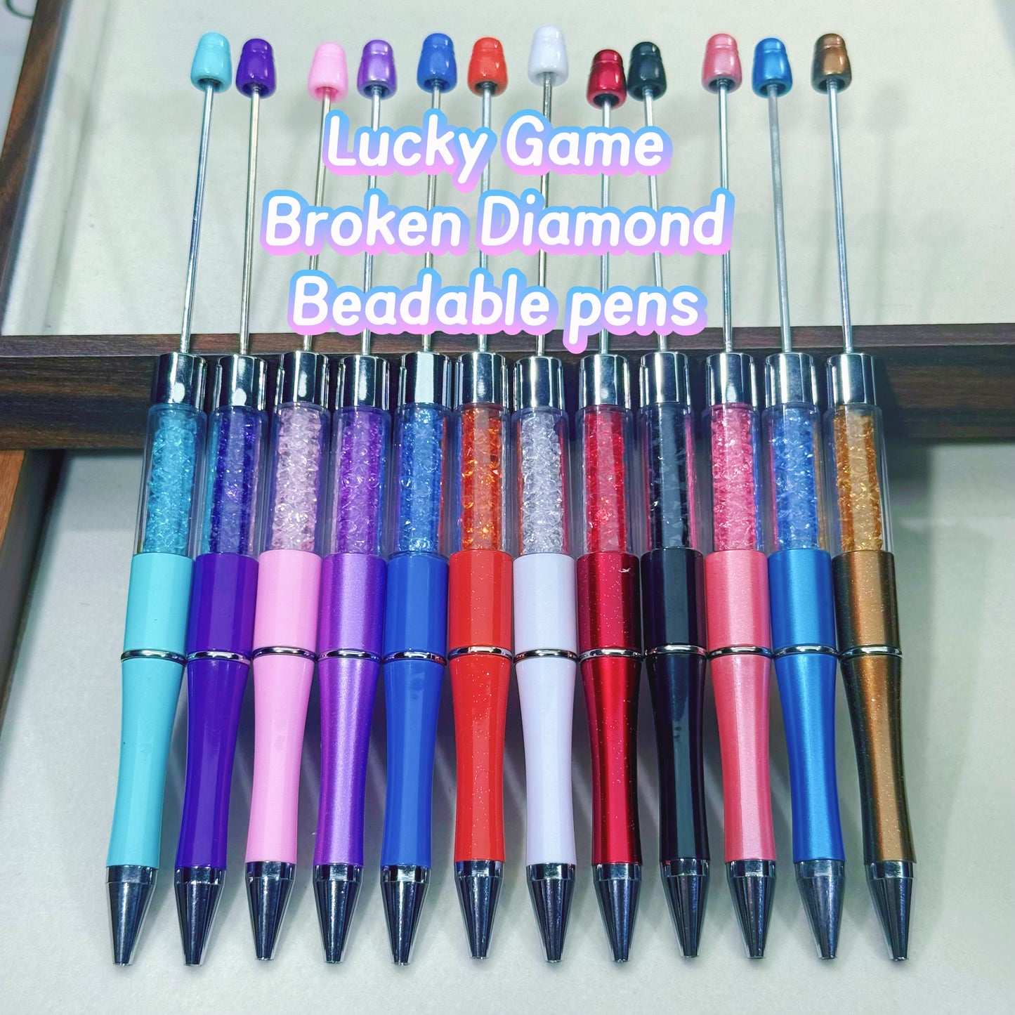 Lucky Game-Broken Diamond Beaded Pens(High-Quality)