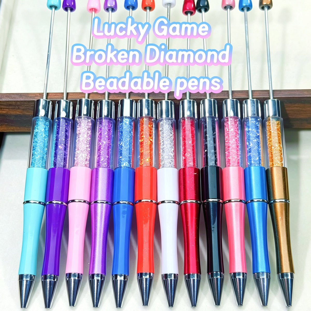 Lucky Game-Broken Diamond Beaded Pens(High-Quality)