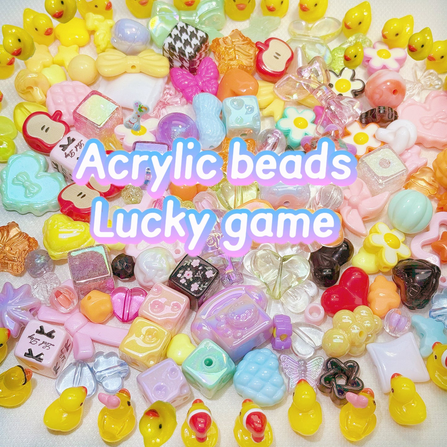Lucky game-Acrylic beads(high quality,for diy)