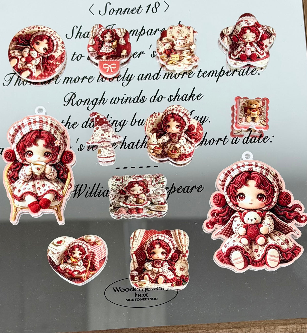 Acrylic Slices-Loli Manor（for keychains，Phonechains）