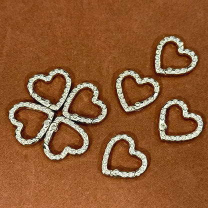 Tool-Heart Diamond spring ring(gold&sliver)