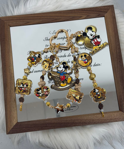 Acrylic slices- Record Mickey （for keychains,phonechains,beadable pens,car charms)