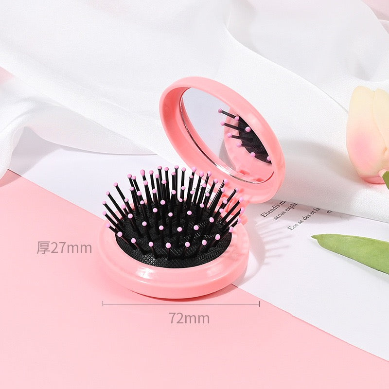 Tools-Blank Air Cushion Comb With Mirror（For cream glue DIY craft）
