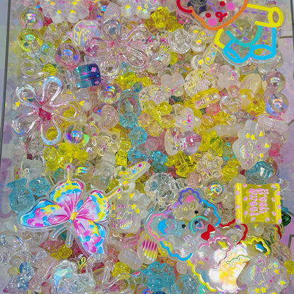 Acrylic beads- Colorful Clear painting