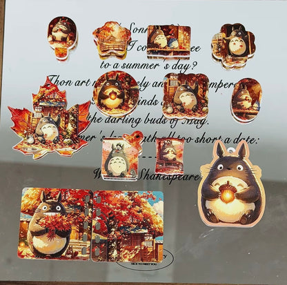 Acrylic slices- AutumnTotoro （for keychains,phonechains,beadable pens,car charms)