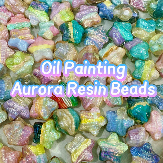 Oil Painting
Aurora Resin Beads（Korean glue)