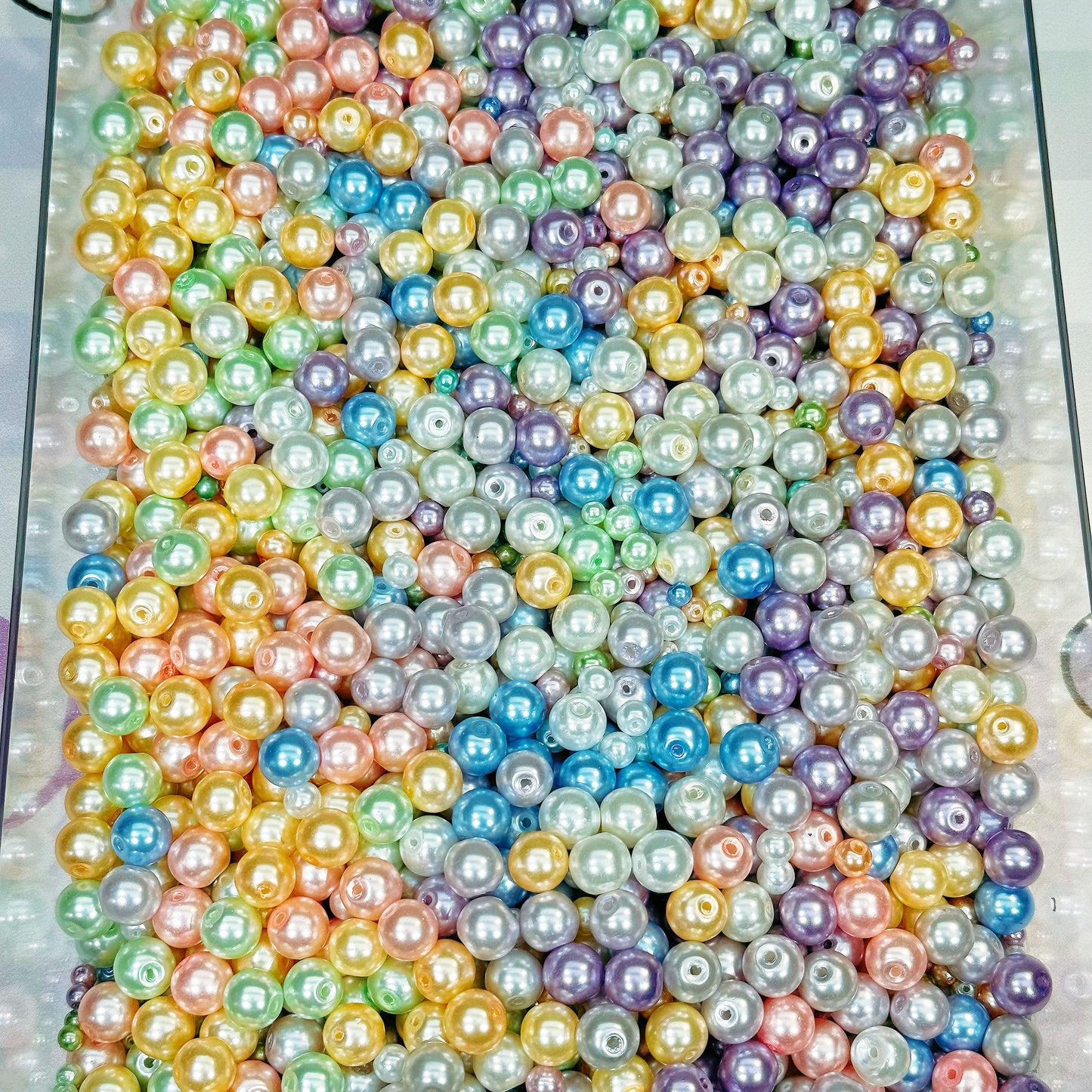 Acrylic beads- colorful pearls（for necklace，bracelets，keychains，earrings and more）