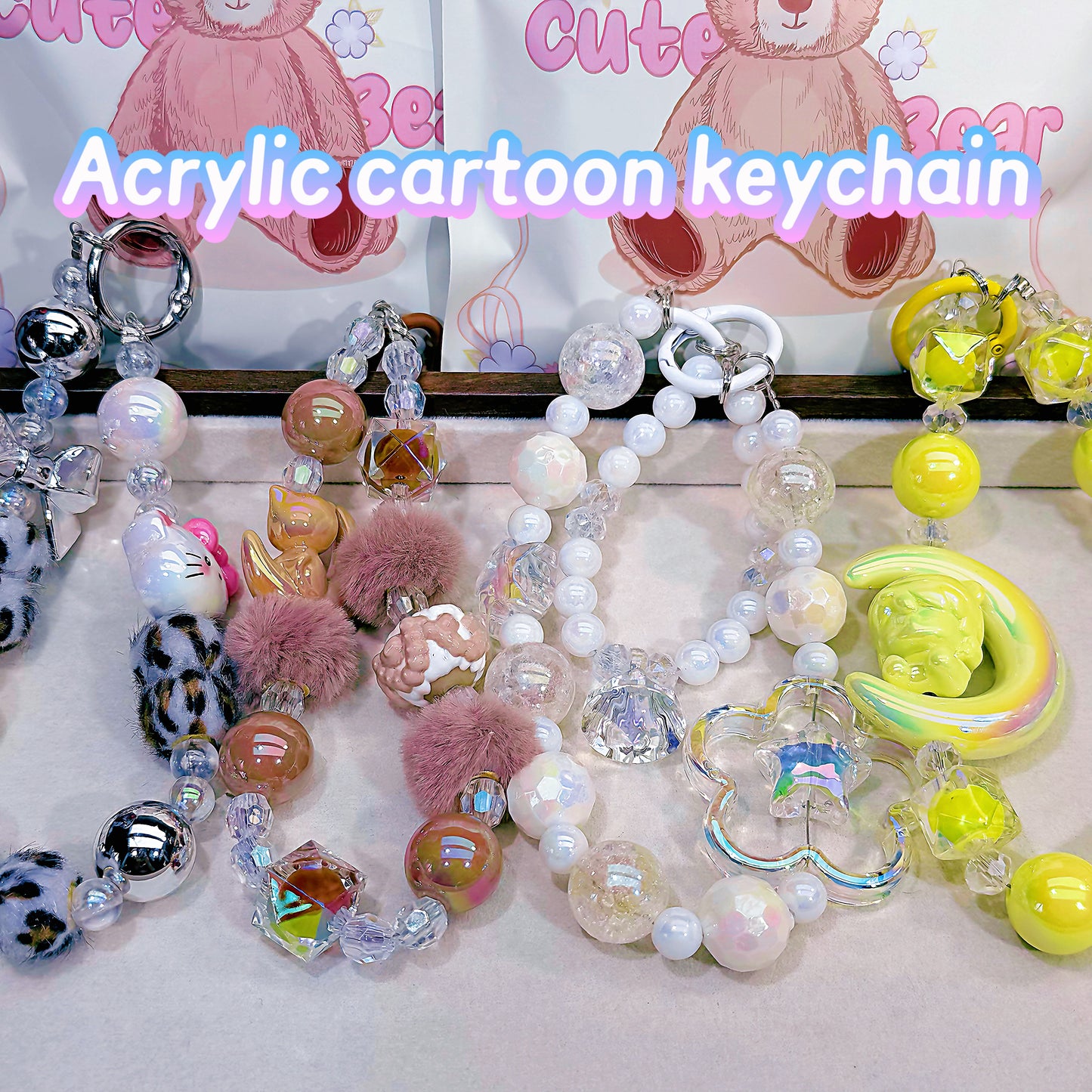 （BOGO）New！Acrylic cartoon keychains（high quality）