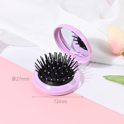 Tools-Blank Air Cushion Comb With Mirror（For cream glue DIY craft）
