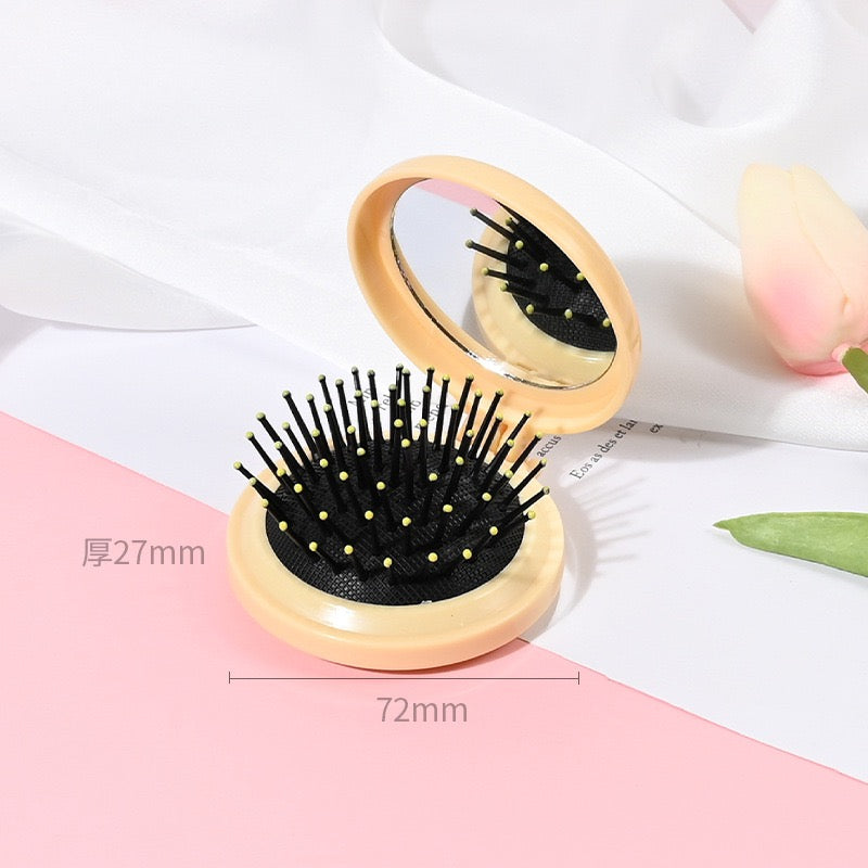 Tools-Blank Air Cushion Comb With Mirror（For cream glue DIY craft）