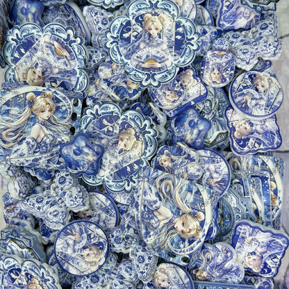 Acrylic slice-Blue & White Porcelain Sailor Moon