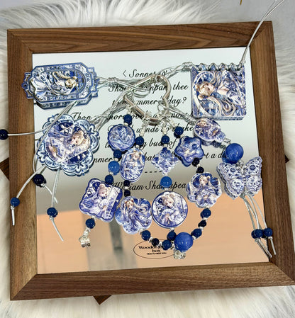 Acrylic slice-Blue & White Porcelain Sailor Moon