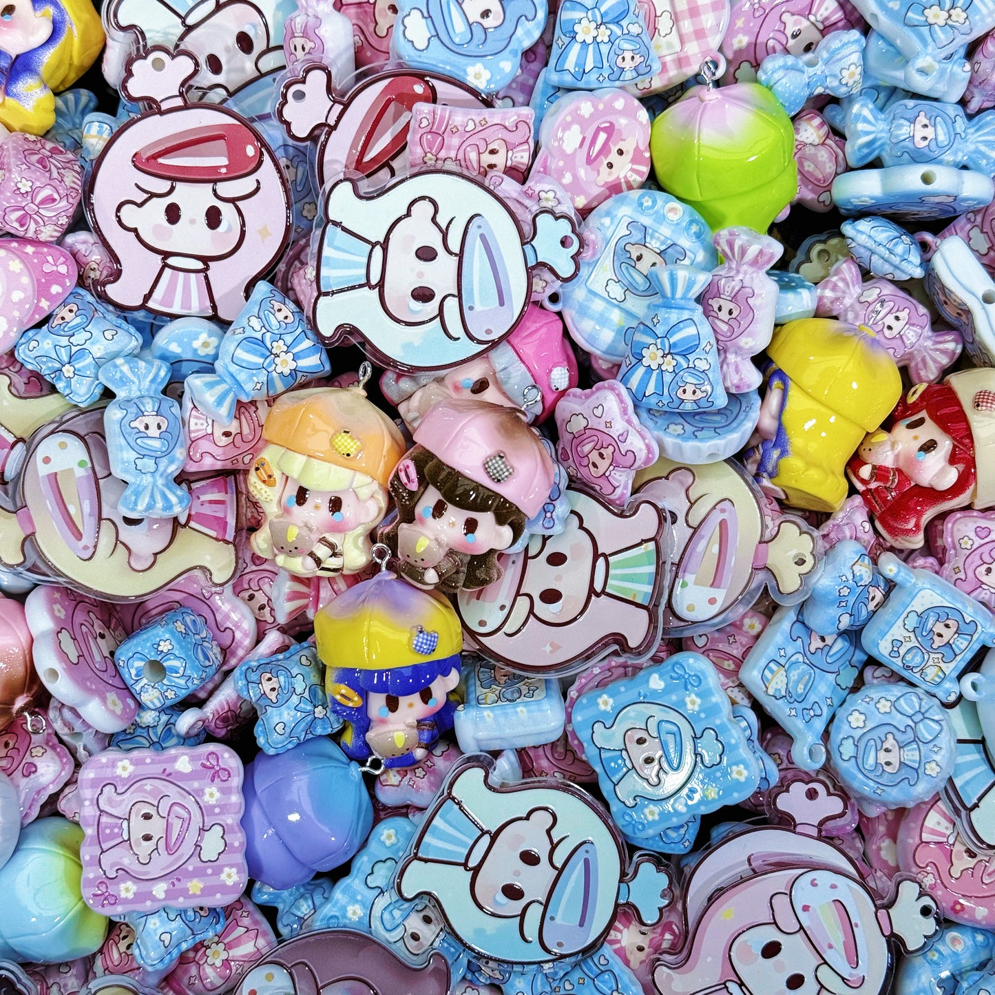 Acrylic beads-nunu （for keychains,phonechains,beadable pens,car charms)
