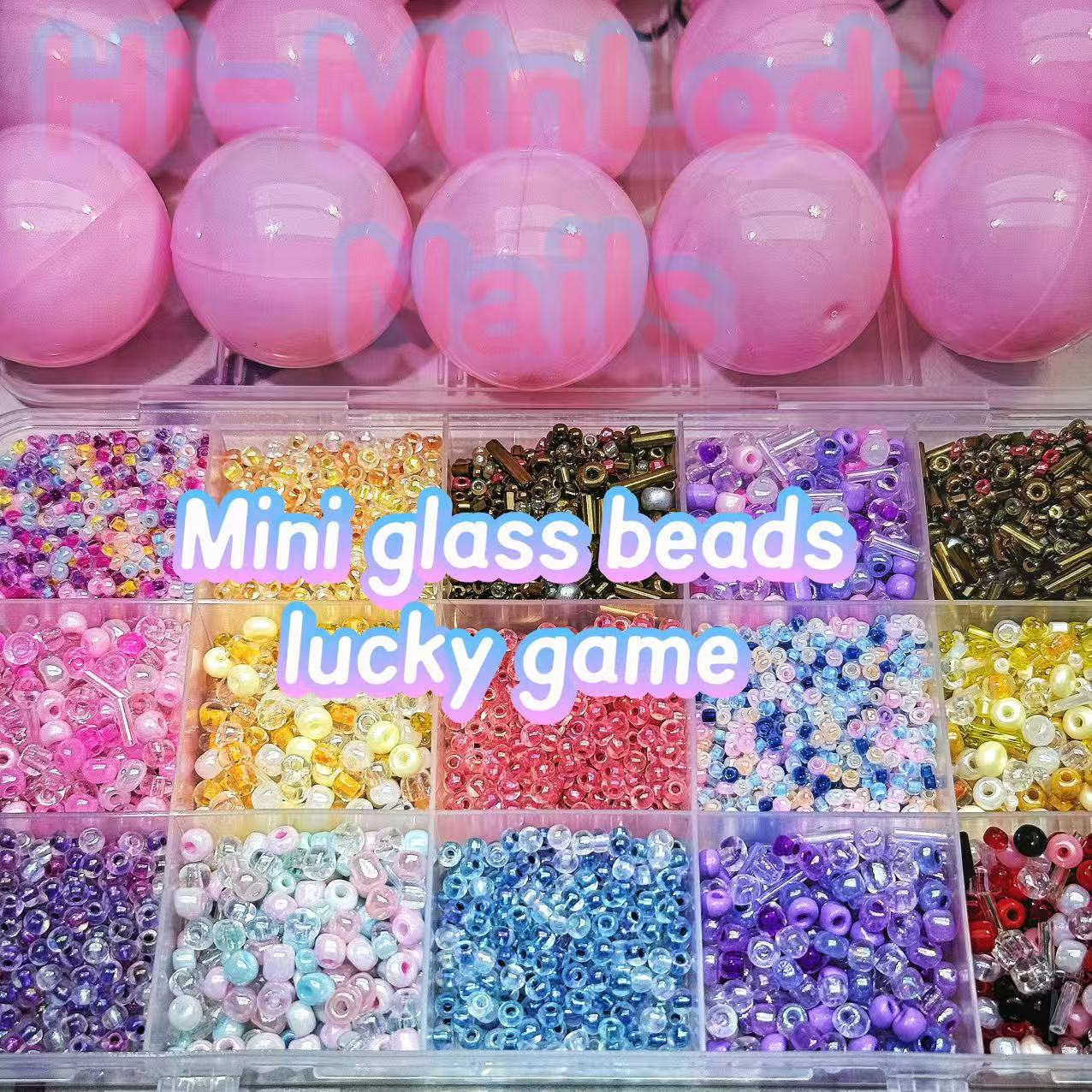 Lucky game-Mini glass beads(high quanlity)
